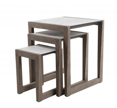 Lot de 3 tables gigognes