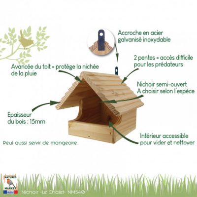 Nichoir ouvert Le Chalet – Image 3