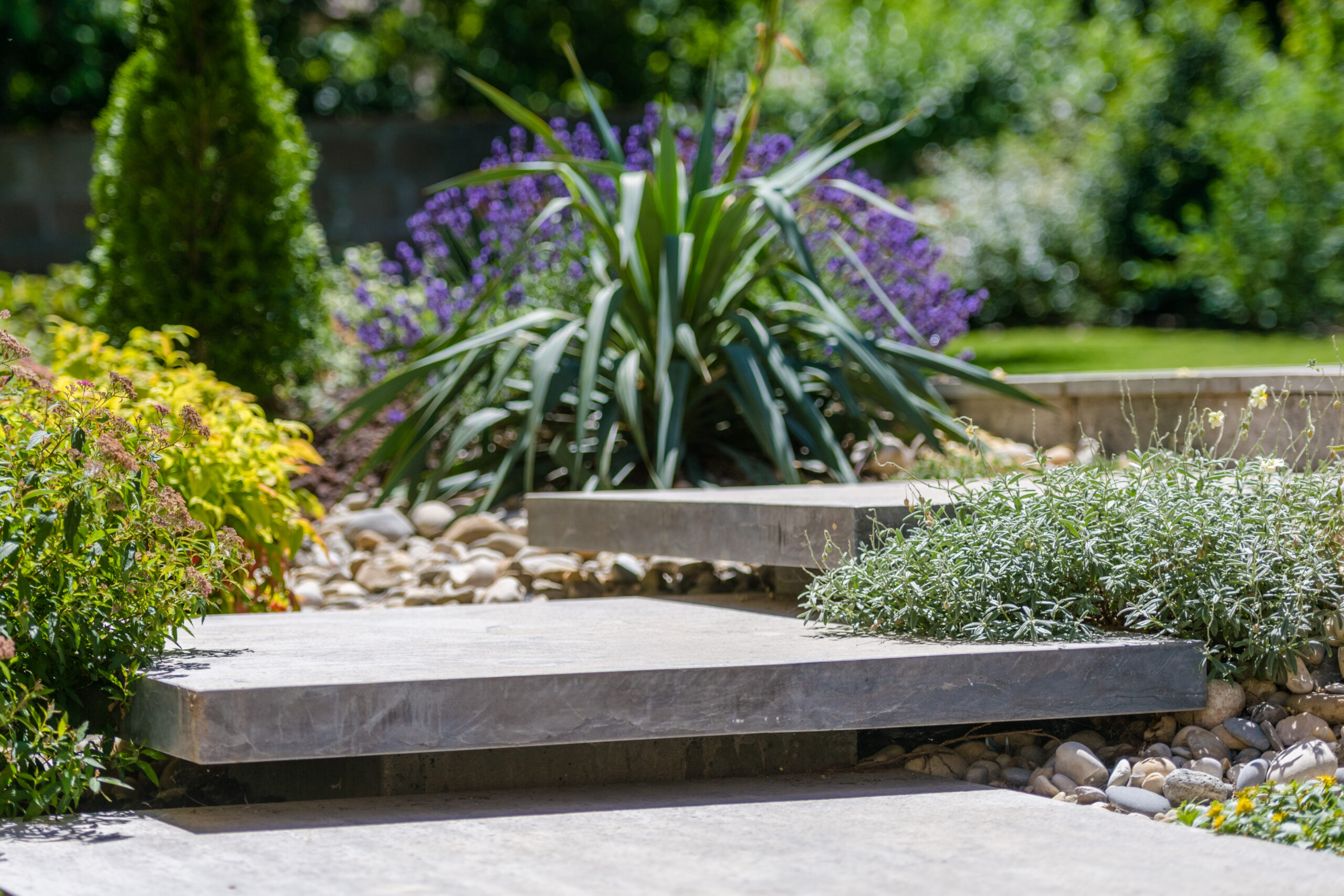 Création de terrasse et maçonnerie paysagère | Perret Paysage