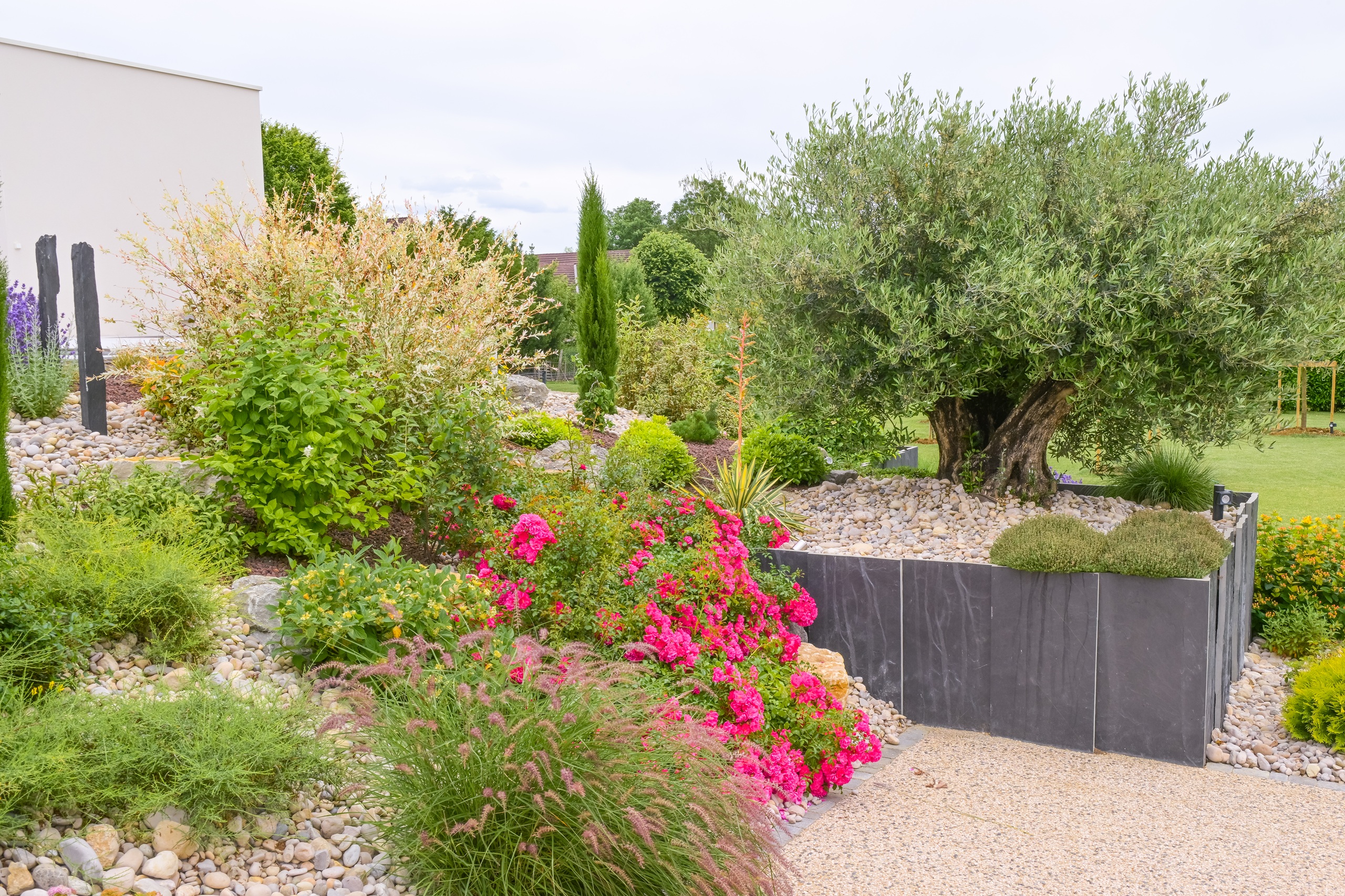 Création de terrasse et maçonnerie paysagère | Perret Paysage